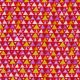Tissu Gustav Klimt triangles rose