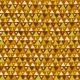 Tissu Gustav Klimt triangles doré