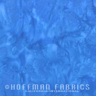 Tissu batik marbré bleu geai
