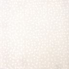 Tissu patchwork confettis blancs fond écru