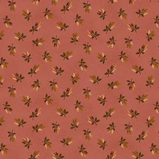 Tissu patchwork Kim Diehl brin fleuri rose - Chocolate Covered Cherries