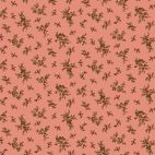 Tissu patchwork Kim Diehl bouquets de fleurs rose - Chocolate Covered Cherries