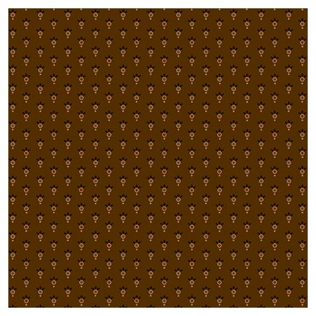 Tissu patchwork Kim Diehl motif géométrique marron - Chocolate Covered Cherries