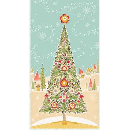 Panneau en tissu patchwork Sapin de Noël - Oh, Christmas tree de Cori Dantini