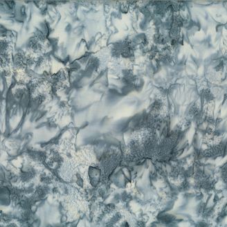 Tissu batik marbré gris granite