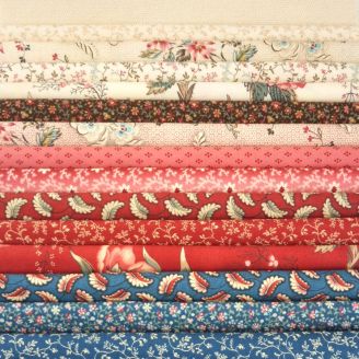 15 coupons de tissus patchwork Kate's Garden Gate - collection complète