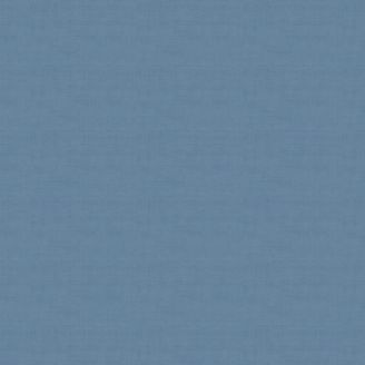 Tissu patchwork faux-uni linen texture bleu Delft