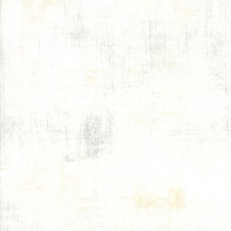 Tissu patchwork faux-uni patiné blanc Vanille - Grunge de Moda