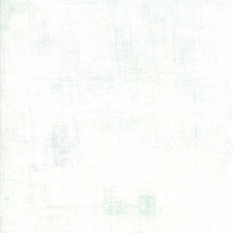 Tissu patchwork faux-uni patiné blanc Neige - Grunge de Moda