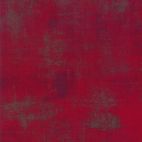 Tissu patchwork faux-uni patiné rouge Maraschino - Grunge de Moda