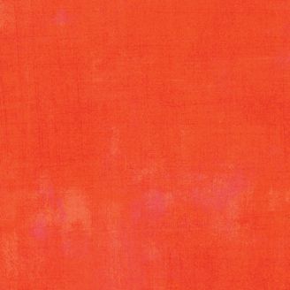Tissu patchwork faux-uni patiné orange Tangerine - Grunge de Moda