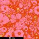 Tissu patchwork cachette de fleurs orange feu - Firefly de Sarah Watts