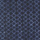 Tissu patchwork croisillons bleu foncé shibori - Kawa de Debbie Maddy