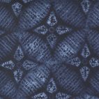 Tissu patchwork rosace bleu foncé shibori - Kawa de Debbie Maddy