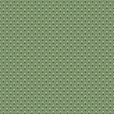 Tissu patchwork petit motif Dylan vert amande - Le Château de Max and Louise