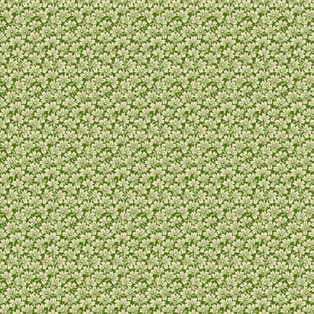Tissu patchwork feuille Ryan vert - Le Château de Max and Louise