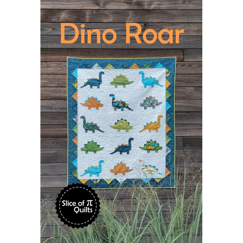Patron de patchwork enfant dinosaures Dino Roar (en anglais)
