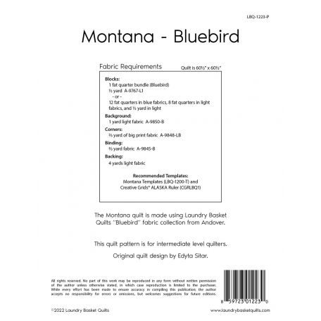 Patron de patchwork Montana Bluebird - Edyta Sitar