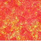 Tissu batik nervures rouge flamme