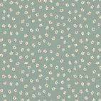 Tissu patchwork pâquerettes fond bleu gris - Market Garden d'Anni Downs