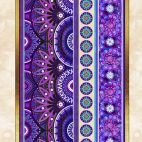 Tissu patchwork rayures médaillon multicolores - Eclectica