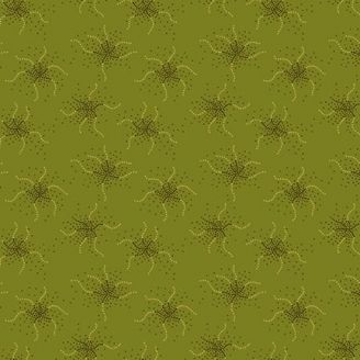 Tissu patchwork pois tentaculaires vert kiwi - Scraps of Kindness de Kim Diehl