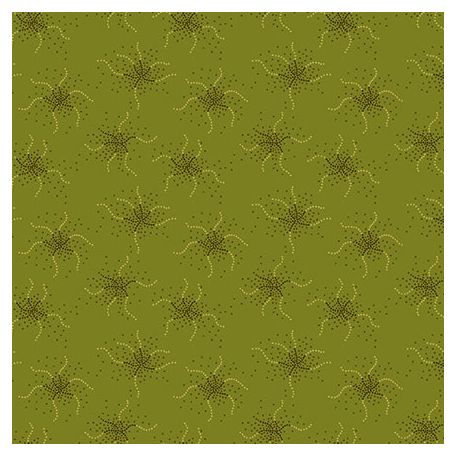 Tissu patchwork pois tentaculaires vert kiwi - Scraps of Kindness de Kim Diehl