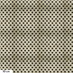 Tissu patchwork pois noirs fond beige - Eclectic elements de Tim Holtz 