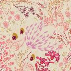 Tissu patchwork Meadow grandes fleurs rose écru - La vie en Rose