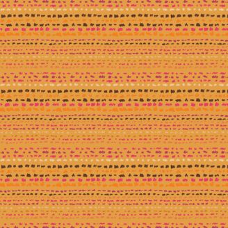 Tissu patchwork pointillés jaune safran