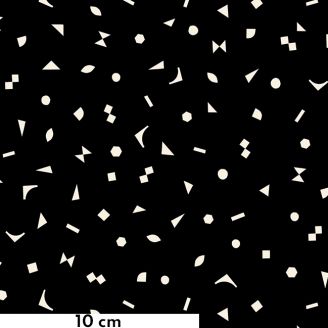 Tissu patchwork quiltfetti noir - Achroma