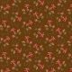 Tissu patchwork fleurs sauvages brun - Primrose d'Edyta Sitar