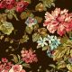 Tissu patchwork rose du jardin chocolat - Primrose d'Edyta Sitar