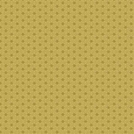 Tissu patchwork fleur-étoile géométrique vert mousse - Primrose d'Edyta Sitar