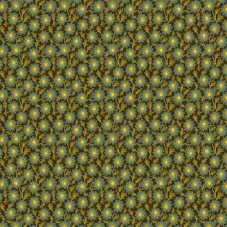Tissu patchwork passiflore bleu vert - Primrose d'Edyta Sitar