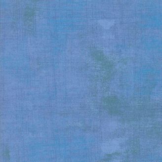 Tissu patchwork faux-uni patiné bleu héritage - Grunge de Moda