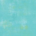 Tissu patchwork faux-uni patiné bleu piscine - Grunge de Moda