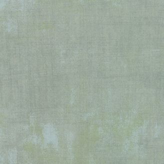 Tissu patchwork faux-uni patiné vert bleu opaline - Grunge de Moda