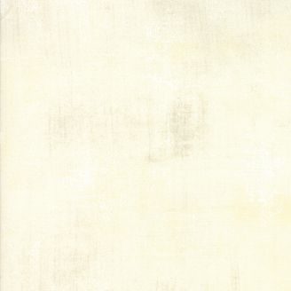 Tissu patchwork faux-uni patiné écru hiver - Grunge de Moda