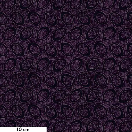 Tissu patchwork Kaffe Fassett ovale aborigène violet GP71