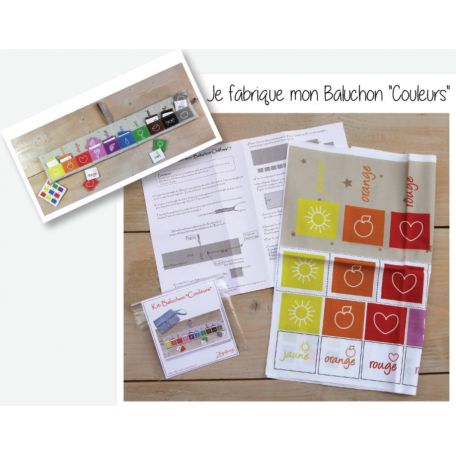 Baluchon pour apprendre couleurs - kit à coudre de Zazobouzi
