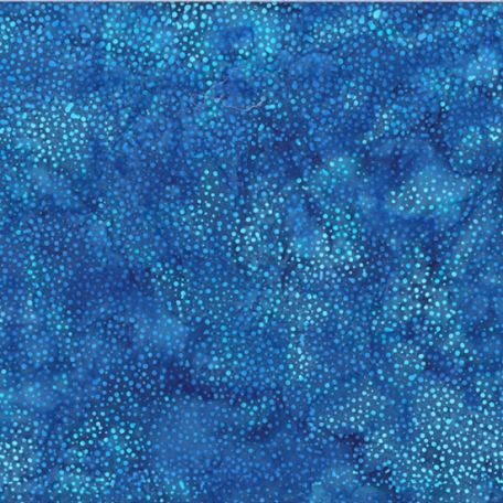 Tissu batik bleu sirène pétillant