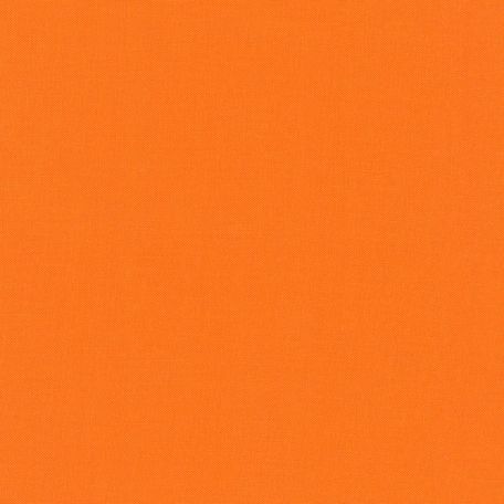 Tissu patchwork uni de Kona orange - Kumquat (Kumquat)
