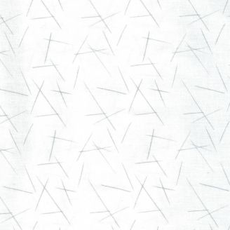 Tissu patchwork mikado gris fond blanc