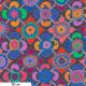 Tissu patchwork Kaffe Fassett fleurs géométriques Tudor prune GP195