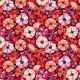 Tissu patchwork fleurs camaïeu rose - Sunday