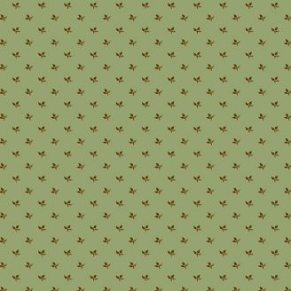 Tissu patchwork mini feuilles vert asperge - Green Thumb d'Edyta Sitar