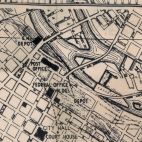 Tissu patchwork plan de ville américaine - Foundations de Tim Holtz