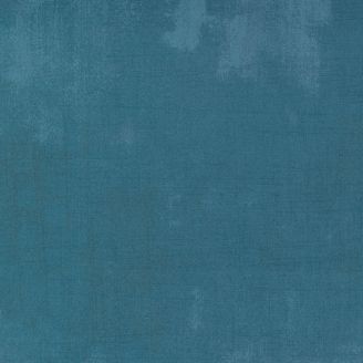 Tissu patchwork faux-uni patiné Bleu Bonnie Blue - Grunge de Moda
