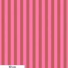 Tissu Tula Pink rayures rose fluo Tent Stripe Nova - True Colors Neon